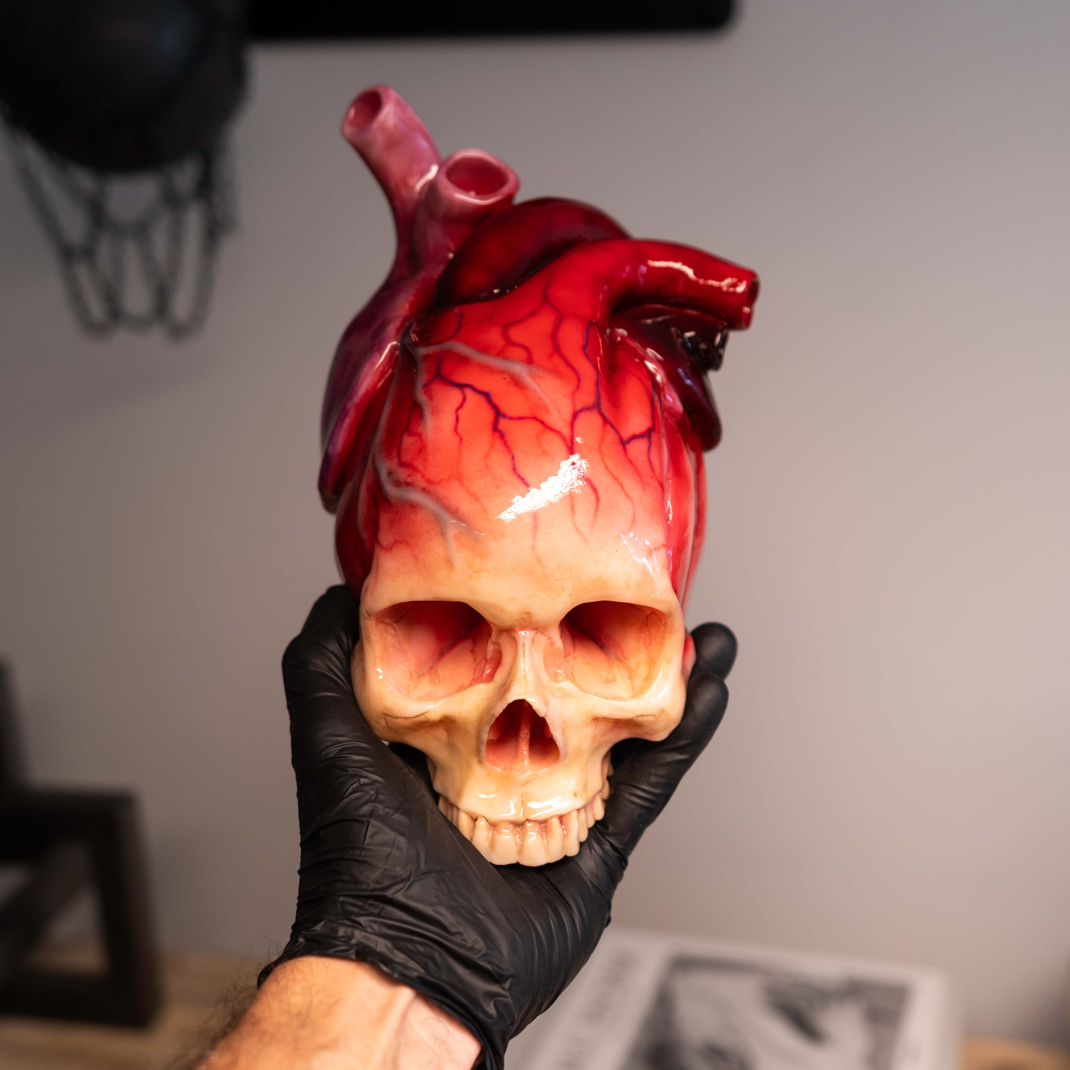 💀The Tell-Tale Heart Skull❤️