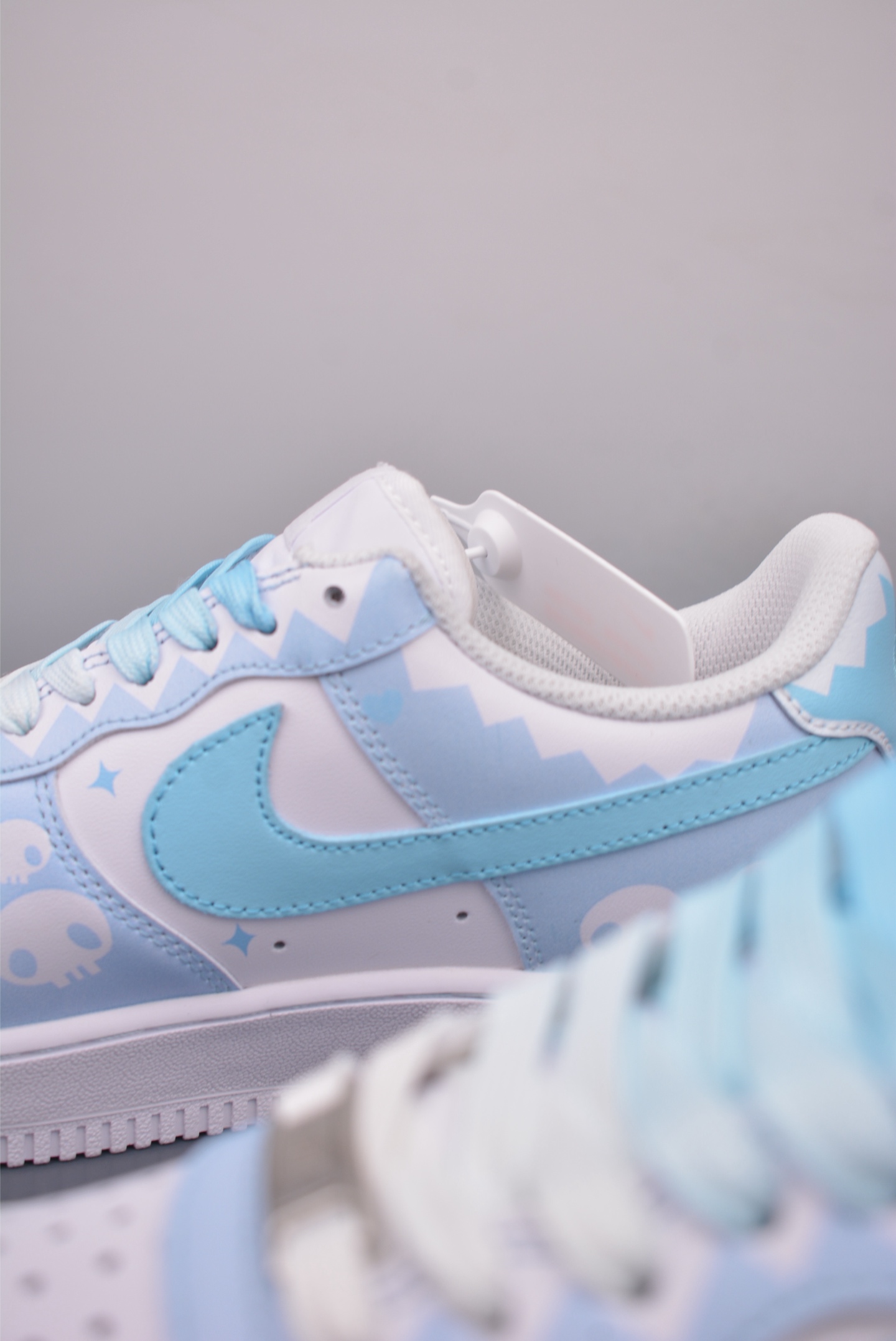 Nike Air Force 1 07 Low Little Witch Collaboration White and Blue CW2288-111