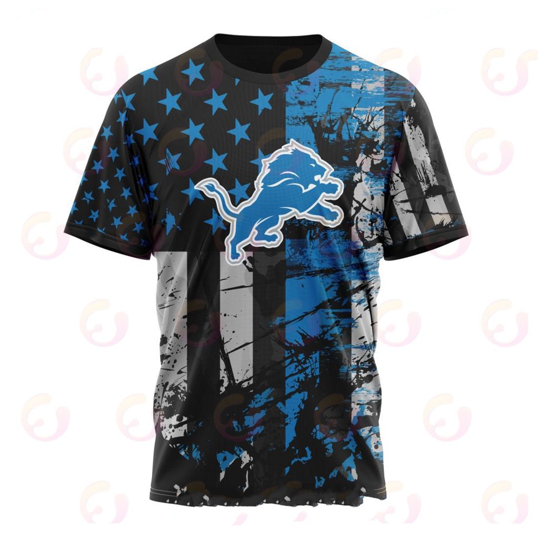 DETROIT LIONS 3D HOODIE JERSEY FOR AMERICA