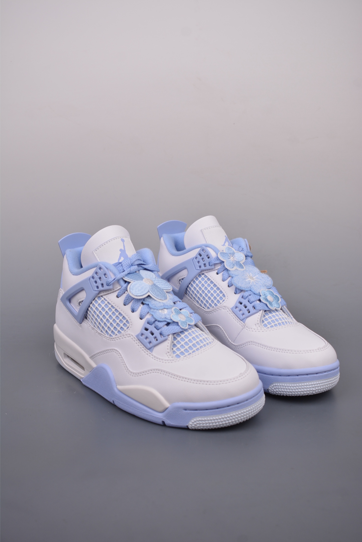 Air Jordan 4 Aluminum Forget Me Not White Blue  HV0823-100