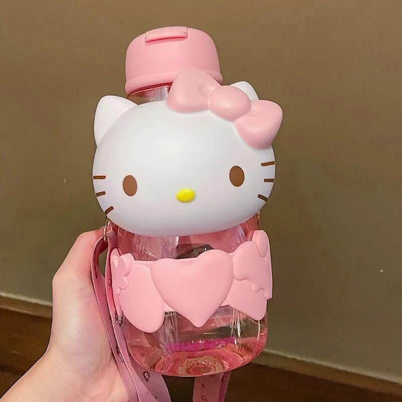 Sanrio Water Bottle with Straw 29oz Women/Teen Girl/School Water Bottles With Strap