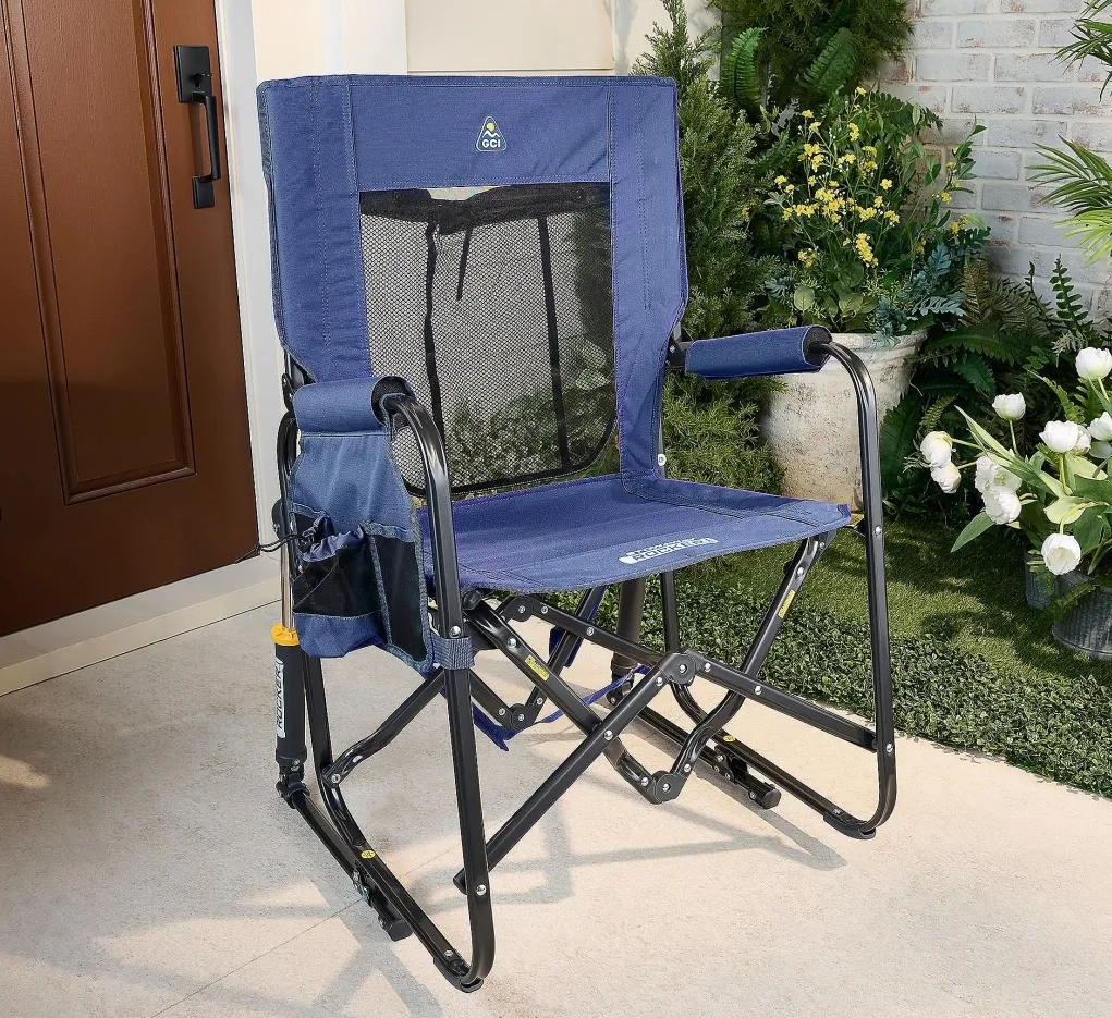 Soon to be sold out💝clearance-Buy 2 get 2 free,Buy 3 get 3 free💥GCI Outdoor Pack Away Portable Rocking Chair✅350-lb Weight Capacity