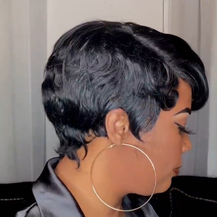 New Fashion Summer Natural Pixie Cut Wig