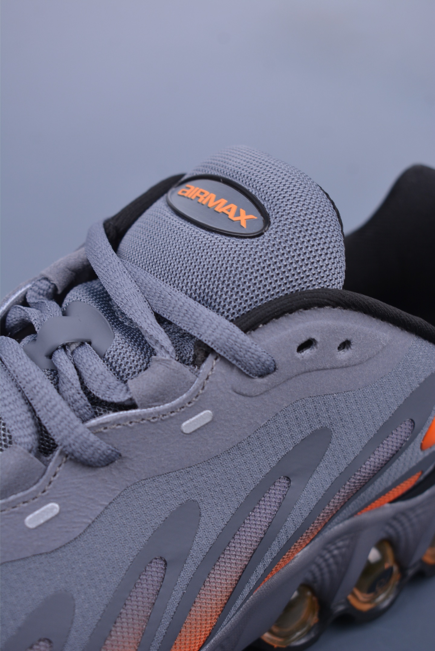 Nike Air Max DN8 running shoes Gray and Orange Gradient FQ7860-011
