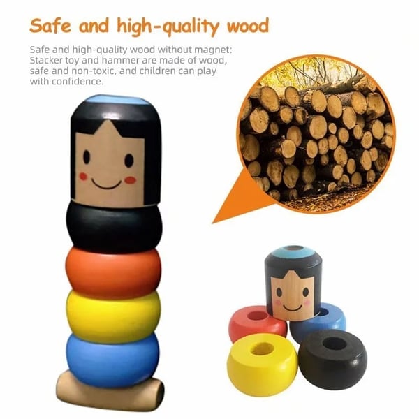 (🔥Last Day Promotion-SAVE 50% OFF)Unbreakable Wooden Man Magic Toy-BUY 2 GET 1 FREE!