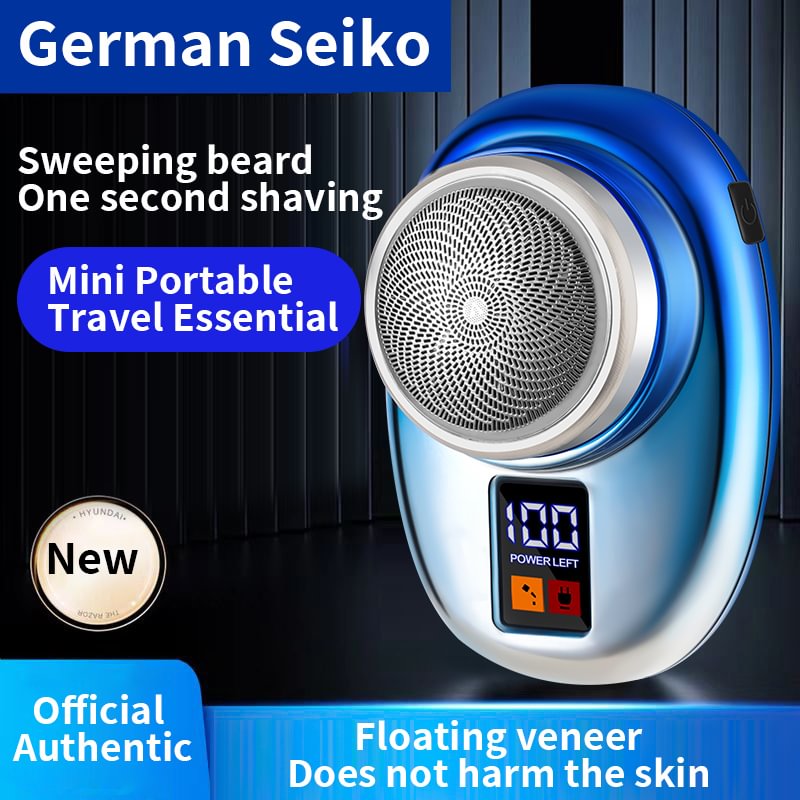2025 New Digital Display Portable Waterproof Shaver Electric Beard Trimmer