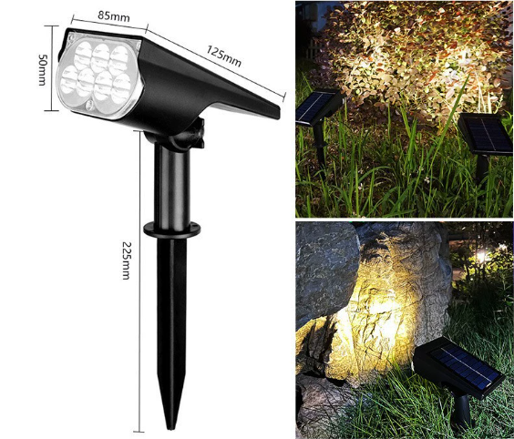 🔥Lighten This Summer🔥Outdoor Solar spotlights- 2/7 LED ,3 Lighting Modes, IP67 Waterproof