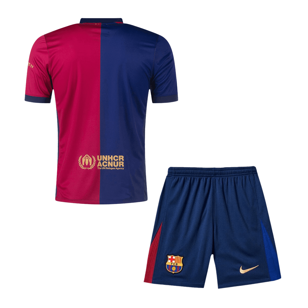 Barcelona football jersey set (Shirt+Shorts) 2024/25