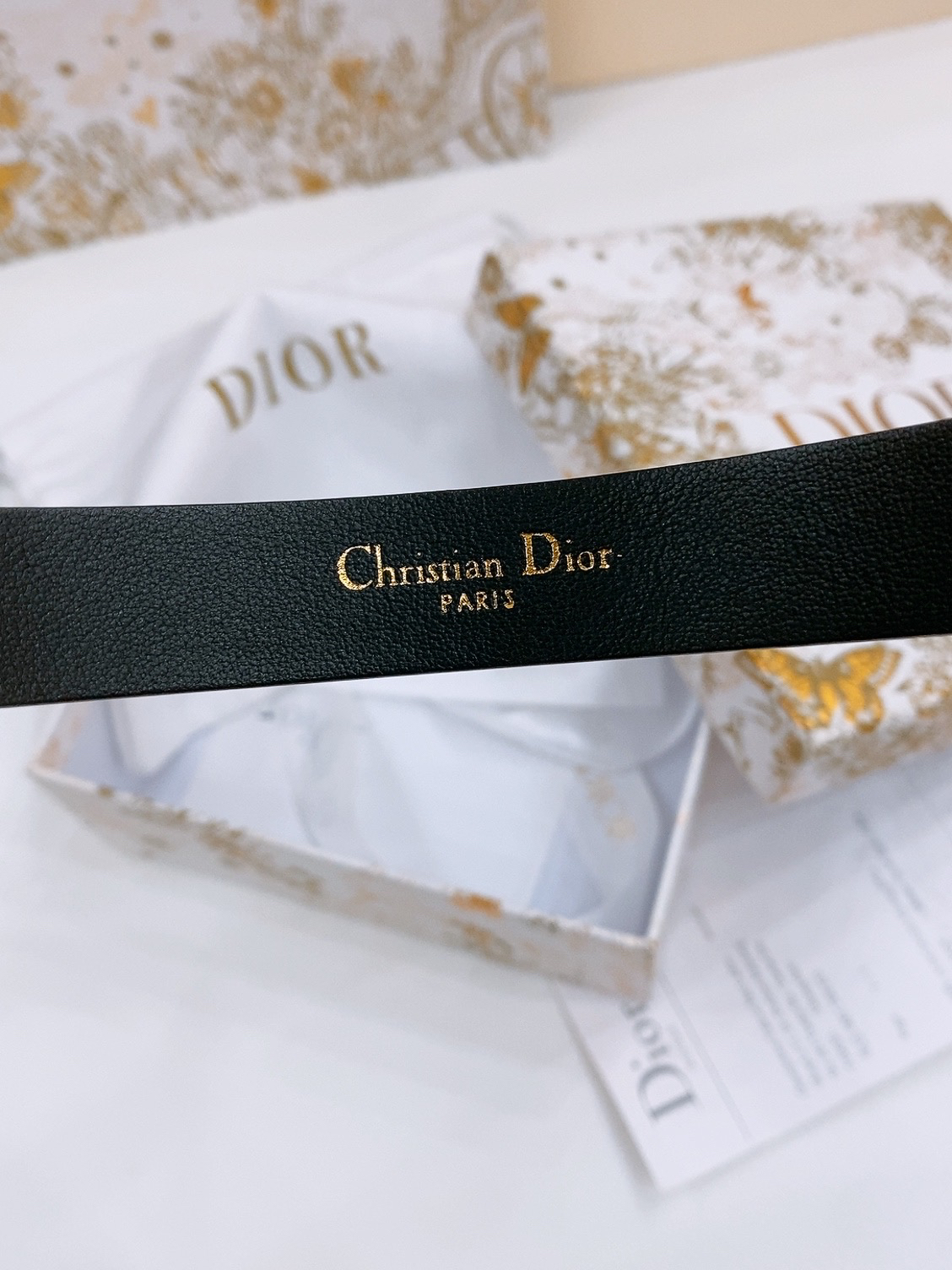 Dior Saddle Belt Cowhide Leather Belt 2.0CM Width
