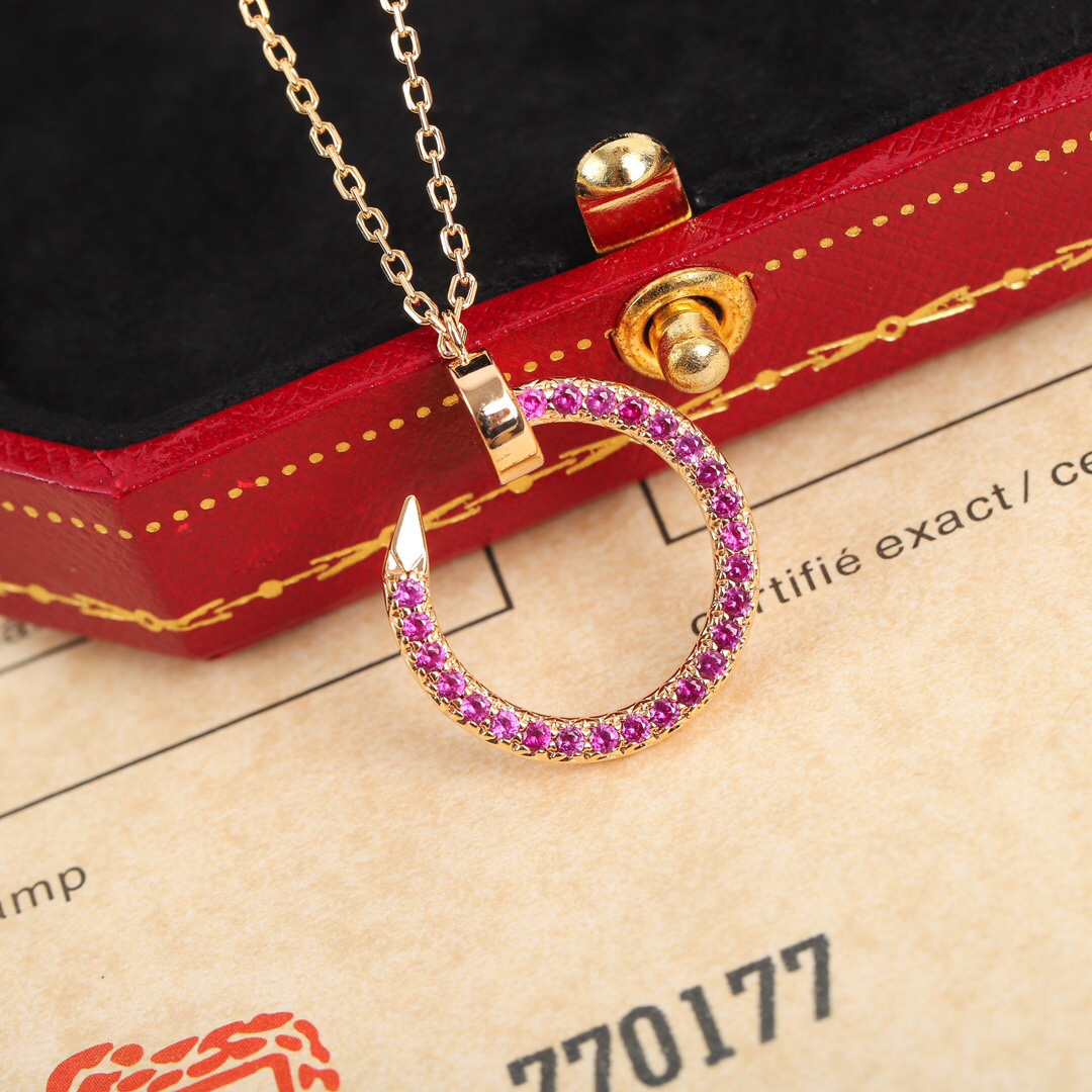 Cartier special edition diamond nail necklace