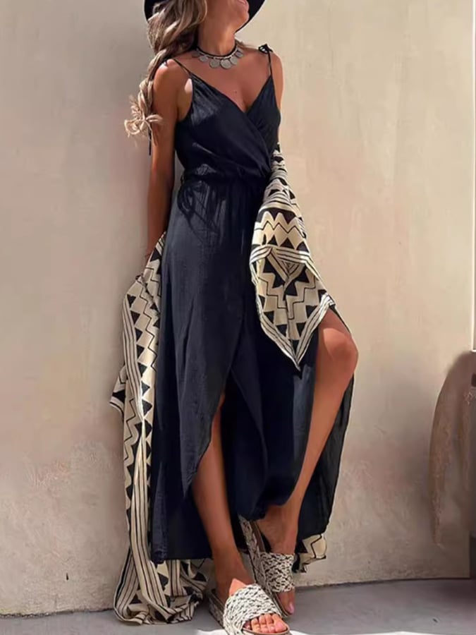 New Fashion Dressing Camisole Irregular Chiffon Jumpsuit Girl Trousers
