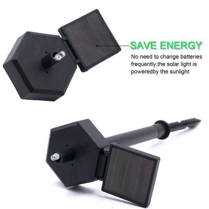 (🔥Last Day Promotion-SAVE 65% OFF)Resin Eagle Solar Power Waterproof LED Warm Lights With Pilings(2 PCS/SET)-BUY 2 GET 10% OFF & FREE SHIPPING