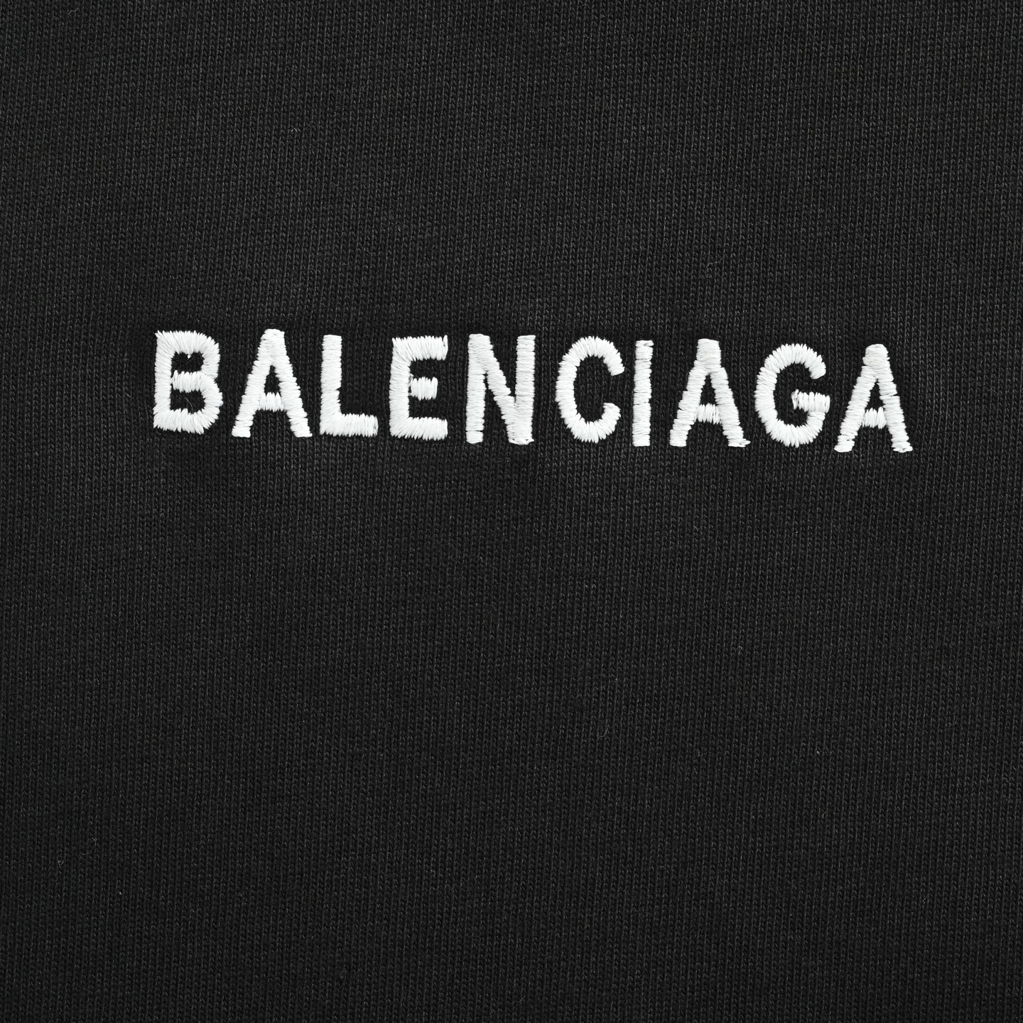 Balenciaga 25ss embroidered letter badge short sleeve
