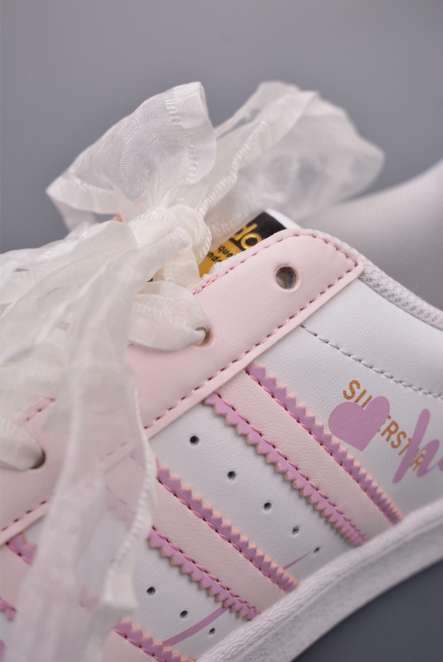 Adidas Originals Superstar Leather White and Pink Graffiti EG4958