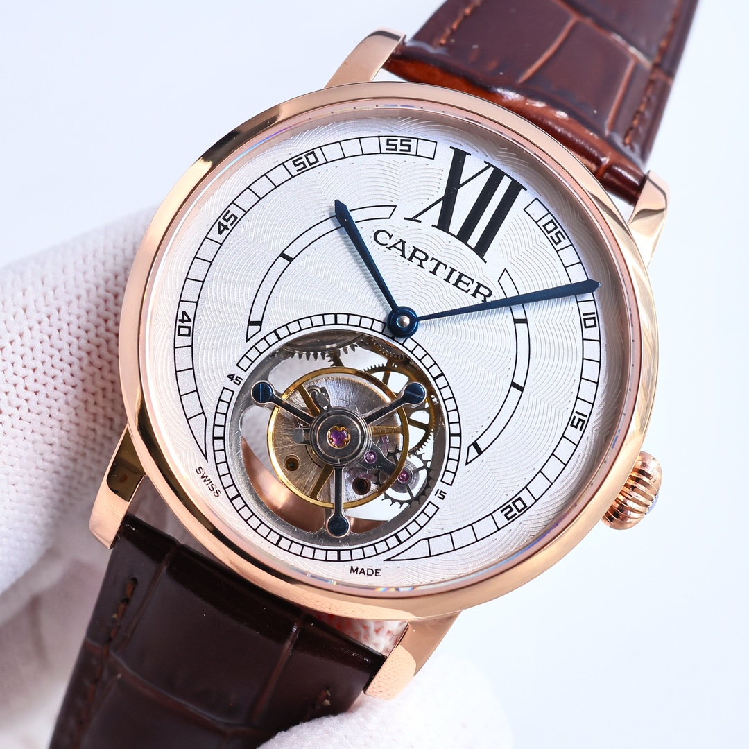 Cartier True Flywheel KF1 Rotonde de Cartier Tourbillon Cadran Love Tourbillon Watch