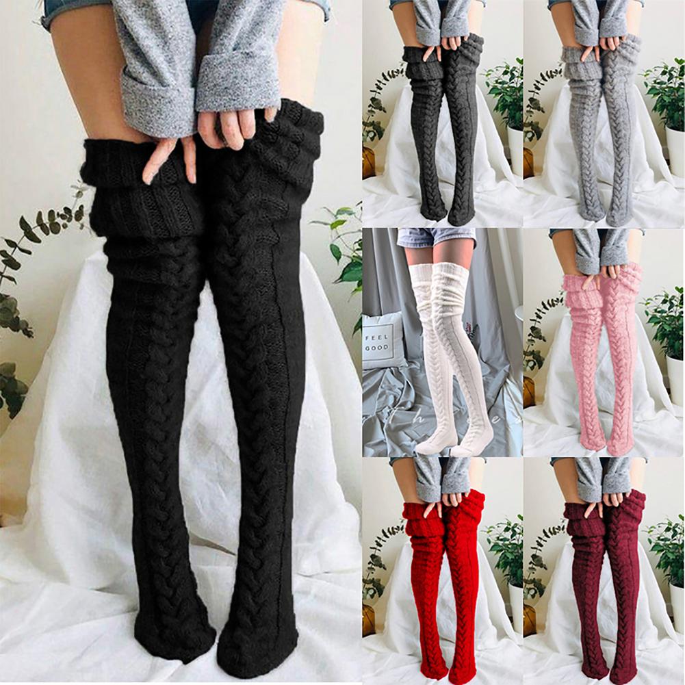 (🔥Early Christmas Sale- SAVE 48% OFF) Thick Slim Warm Knitted Stockings[free size] -BUY 3 GET 10% OFF & FREE SHIPPING
