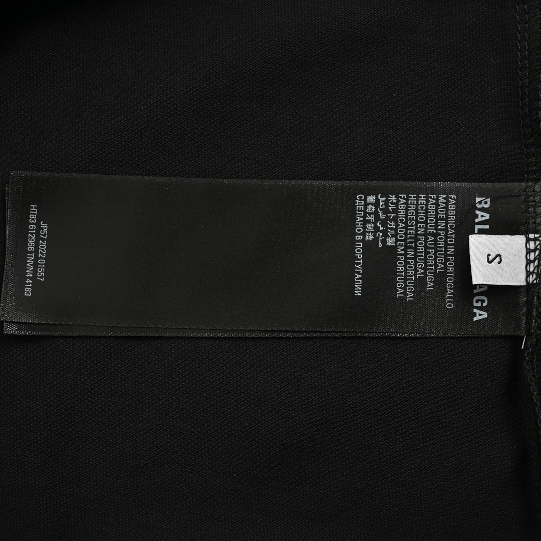 Balenciaga 24ss Dragon Year Sanskrit Graffiti Print Short Sleeve