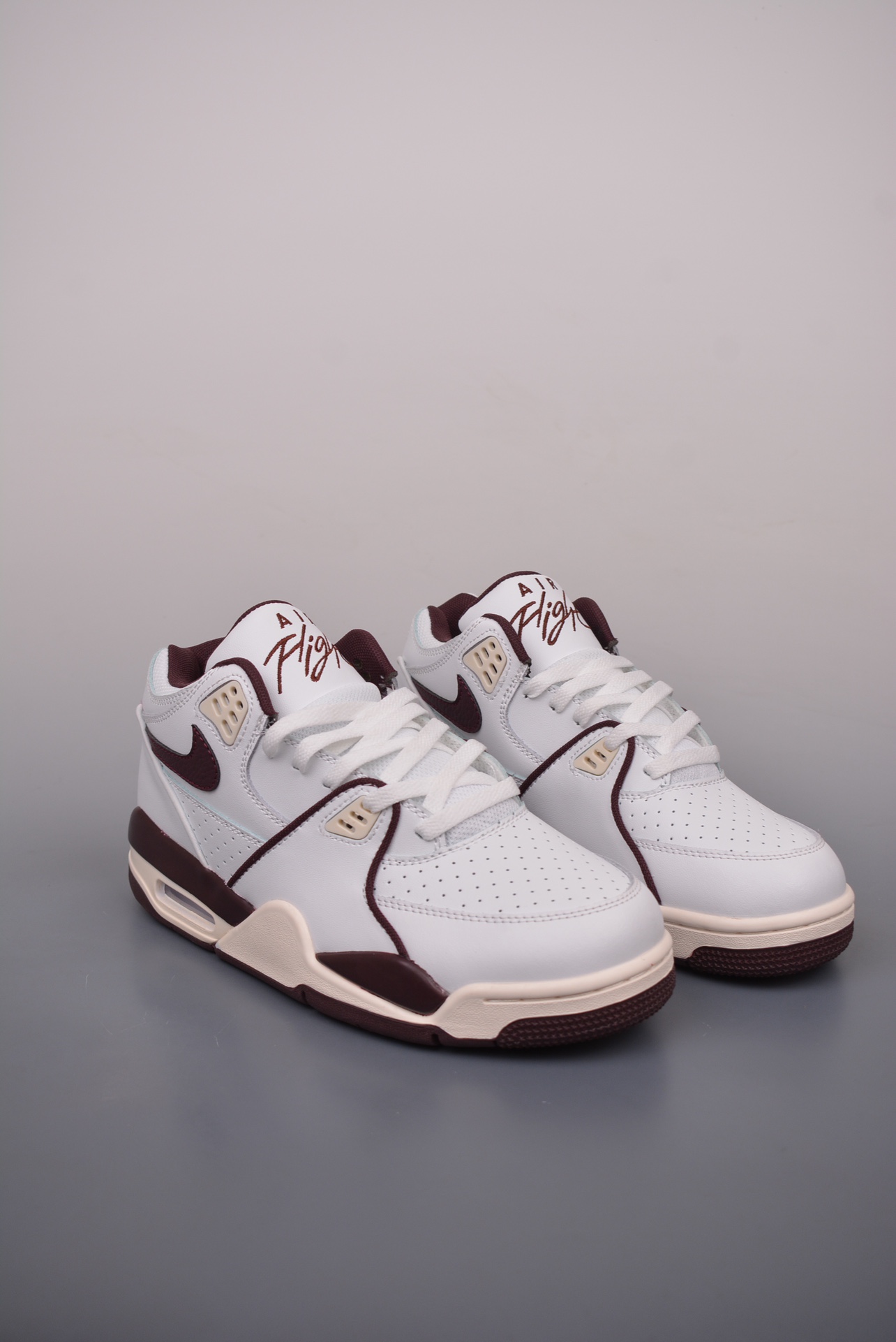 Nike Air Flight 89 White Burgundy Crush FQ8256-001