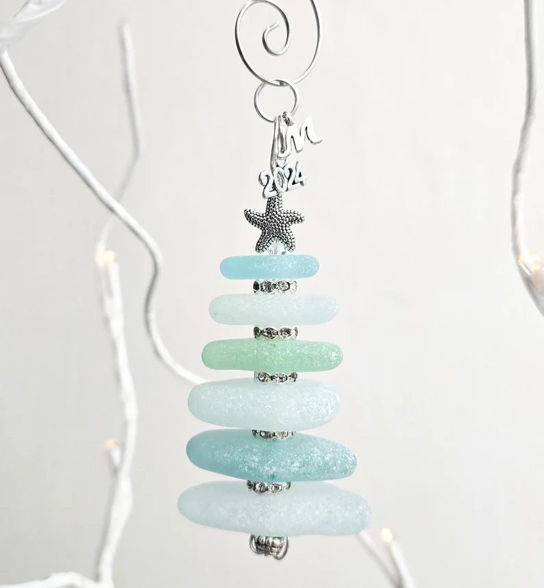 Sea Glass Christmas Tree Ornament/2024 Christmas Ornament