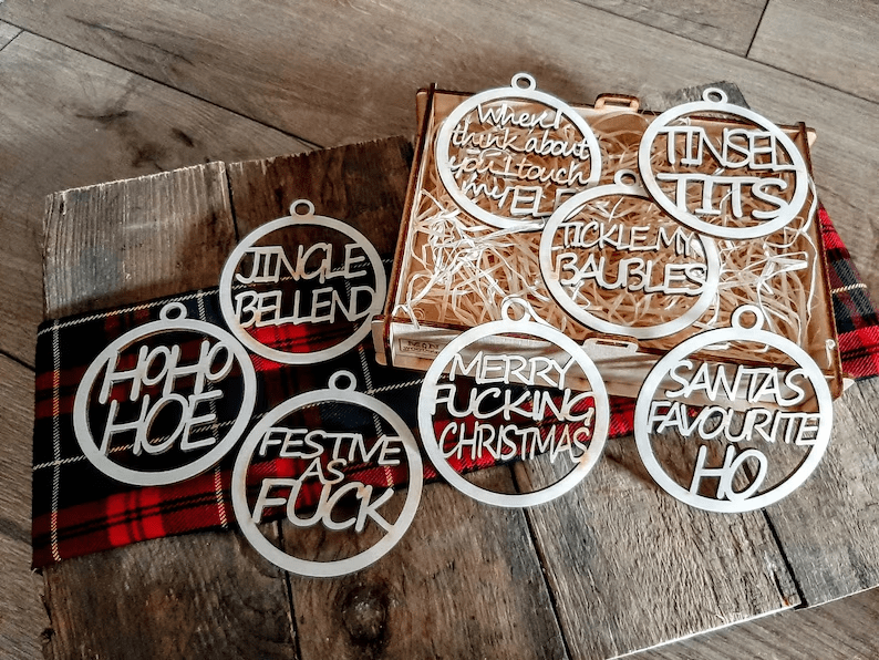 Novel Christmas decorations in box