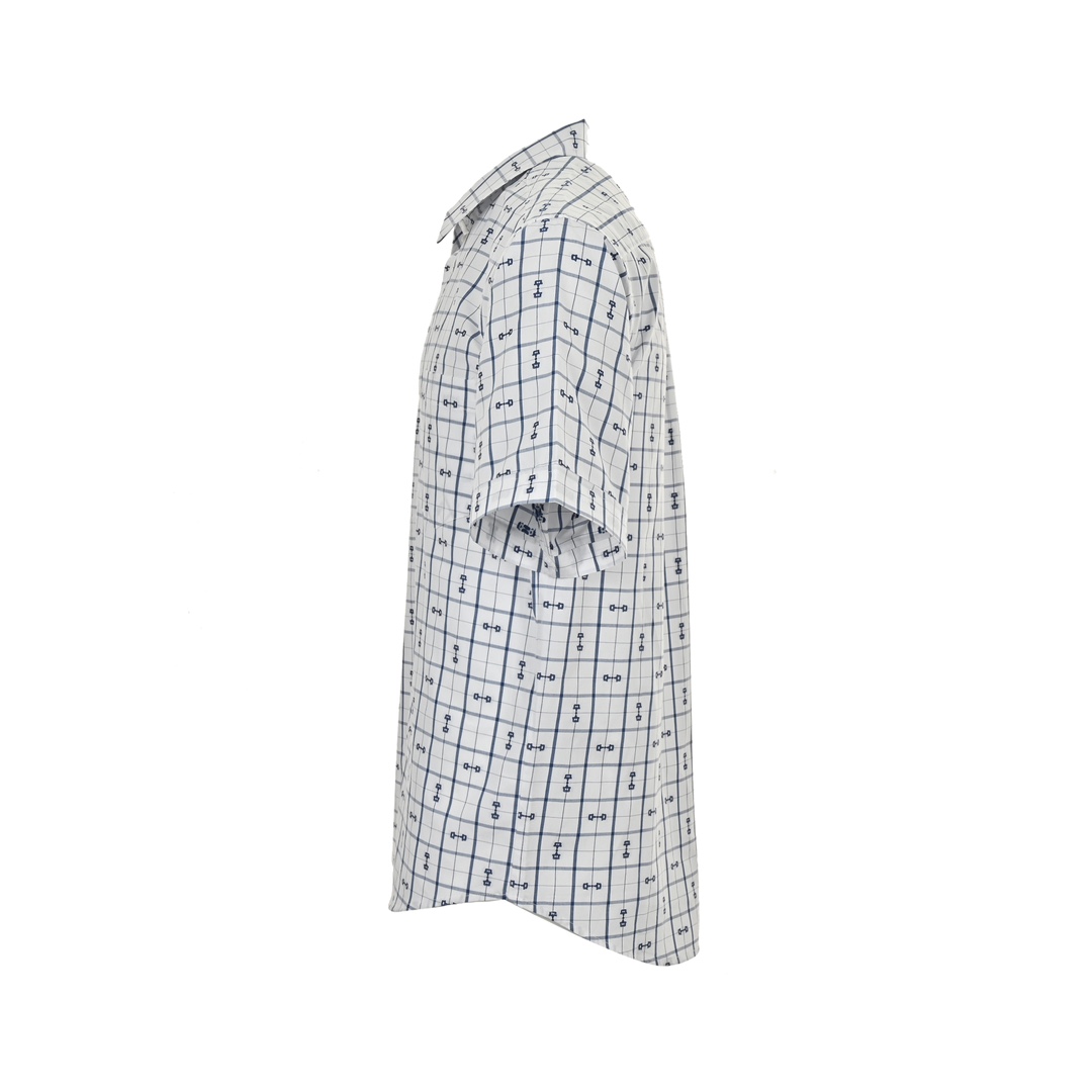 Gucci 24ss horsebit printed short sleeve shirt