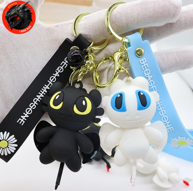 Night Fury and Lightning Fury keychain