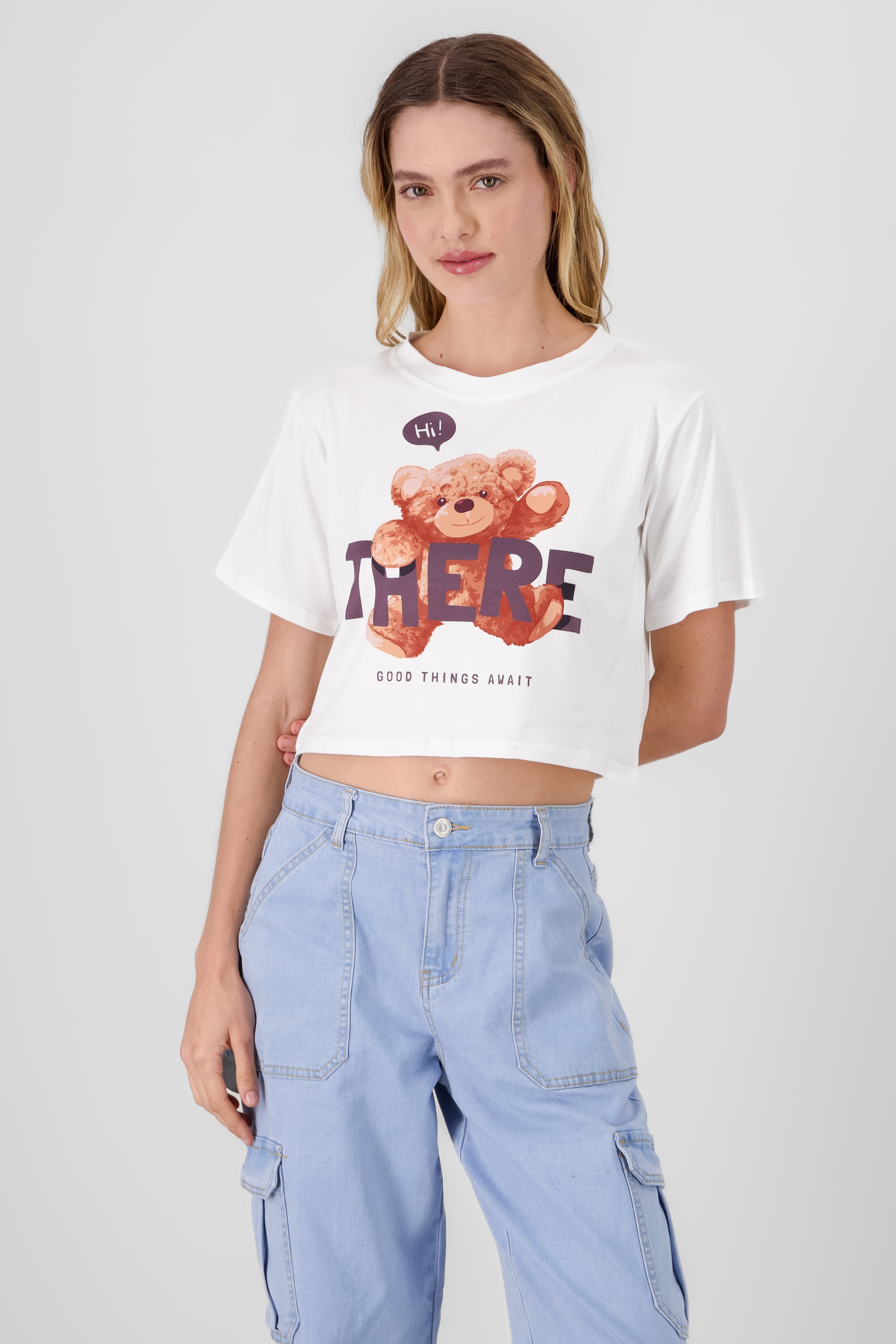 Bear Print T shirt