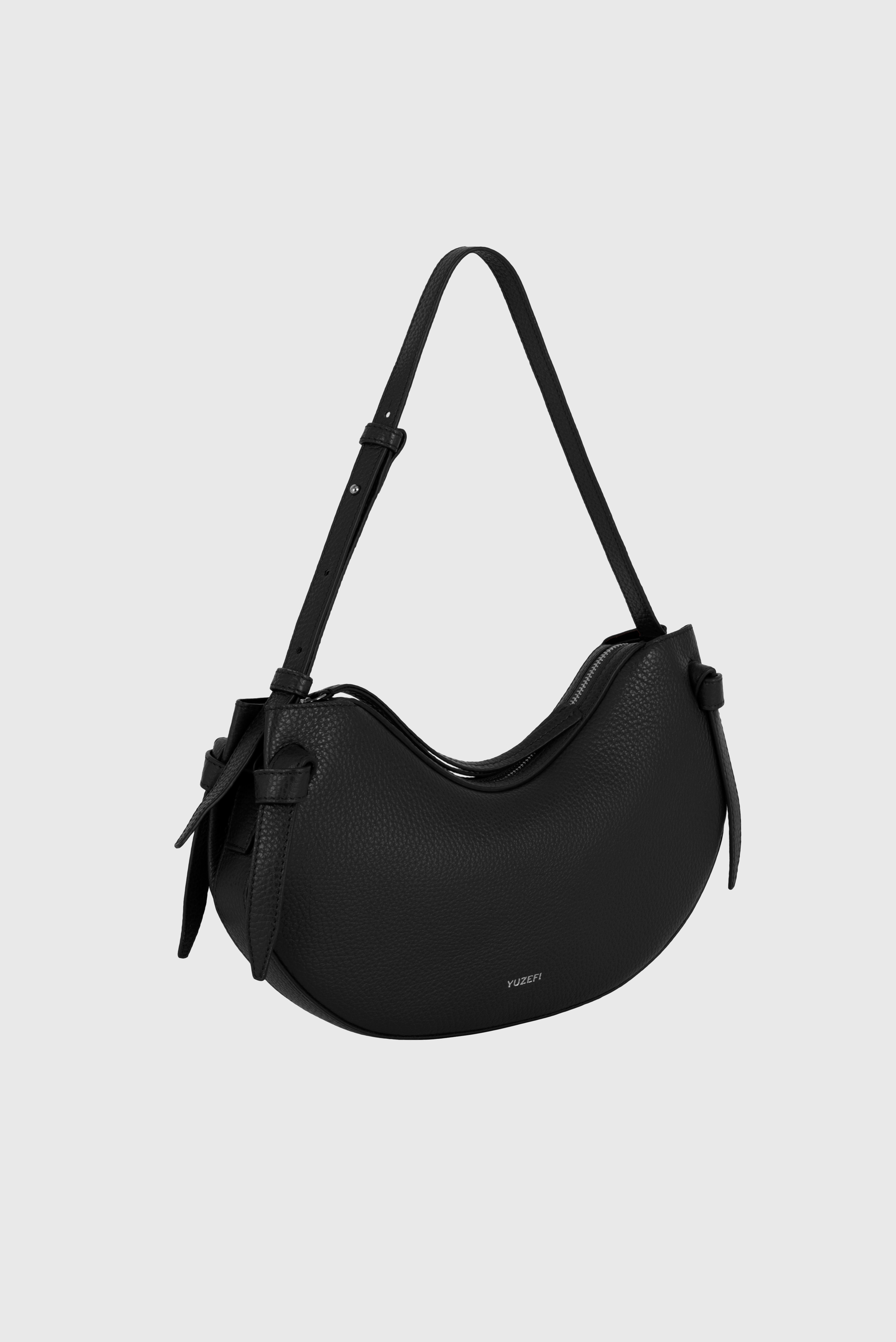 FORTUNE COOKIE - BLACK PEBBLE GRAINED LEATHER