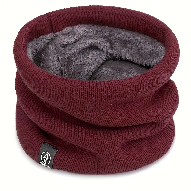 Fleece-Lined Winter Scarf - Soft, Warm & Windproof Neck Gaiter for Men and Women
