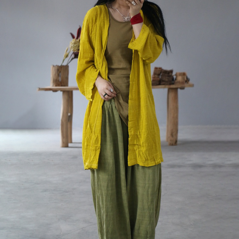 Solid Casual Long Sleeve Comfy Cardigan