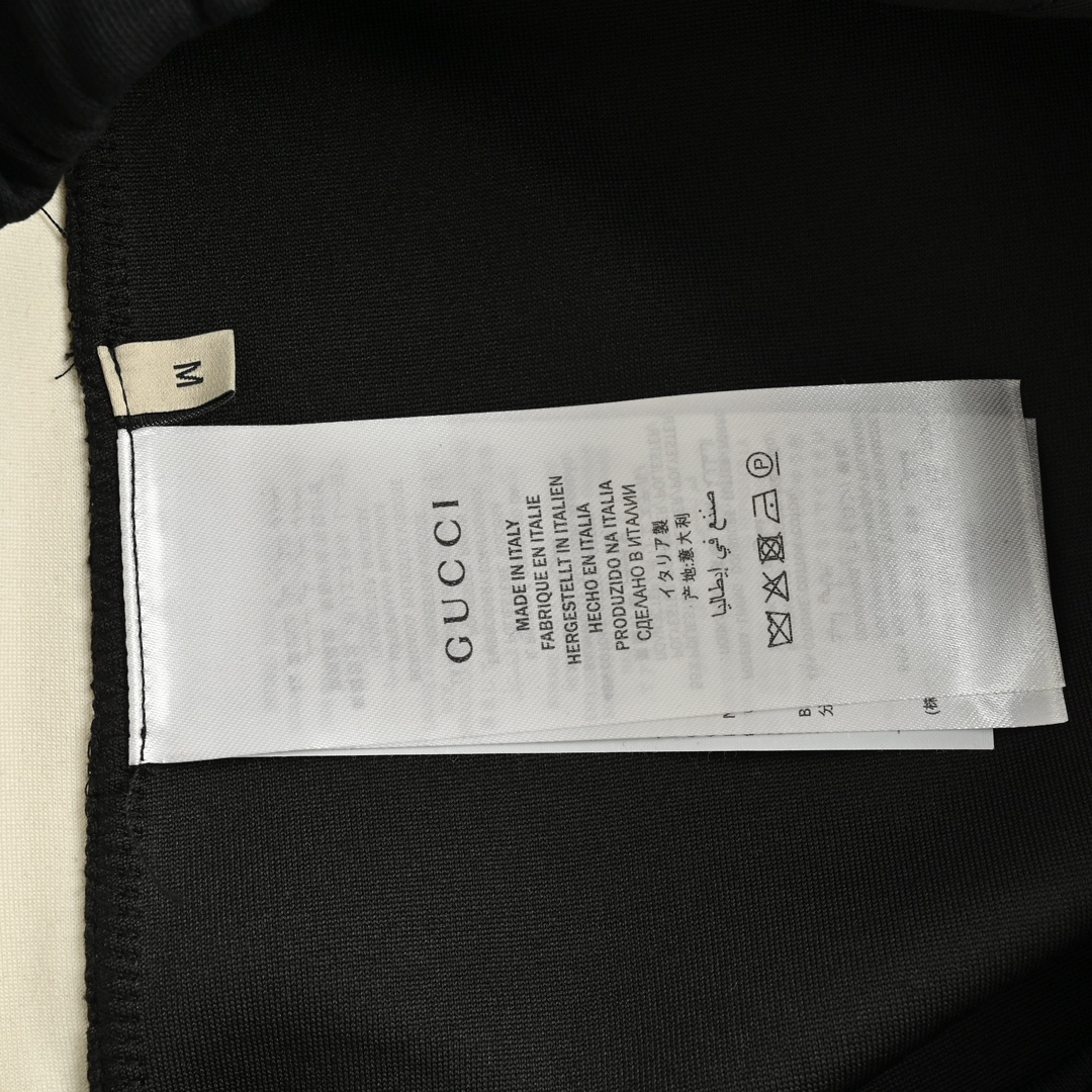 Gucci 24Fw embroidered logo webbing trousers