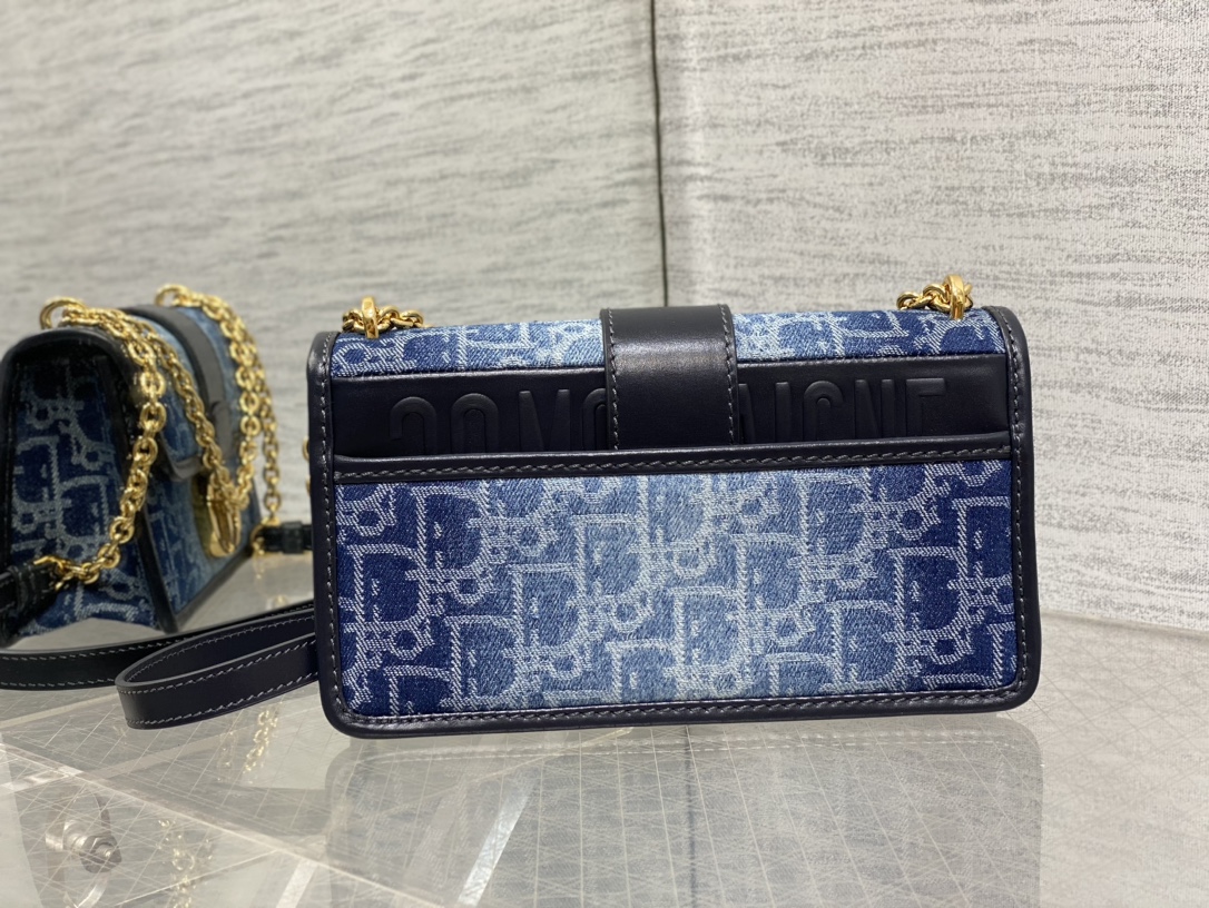 Dior Montaigne Denim Series Chain Bag