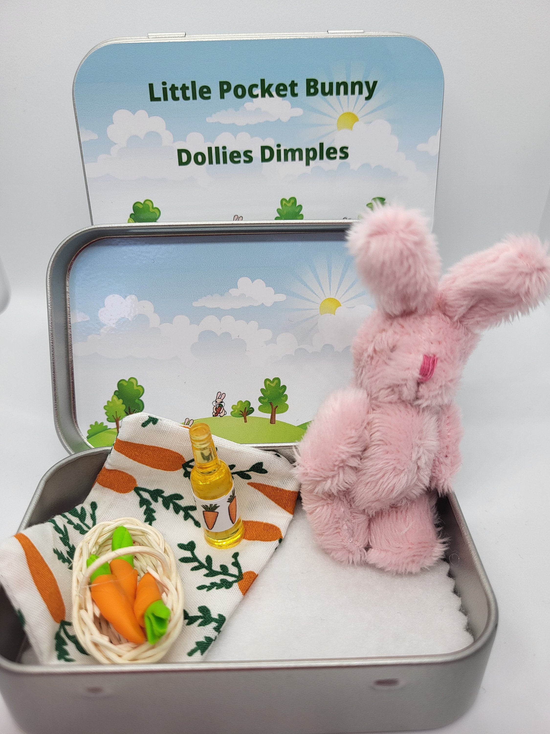 Little Pocket Bunny Dollies Dimples | Pocket tin