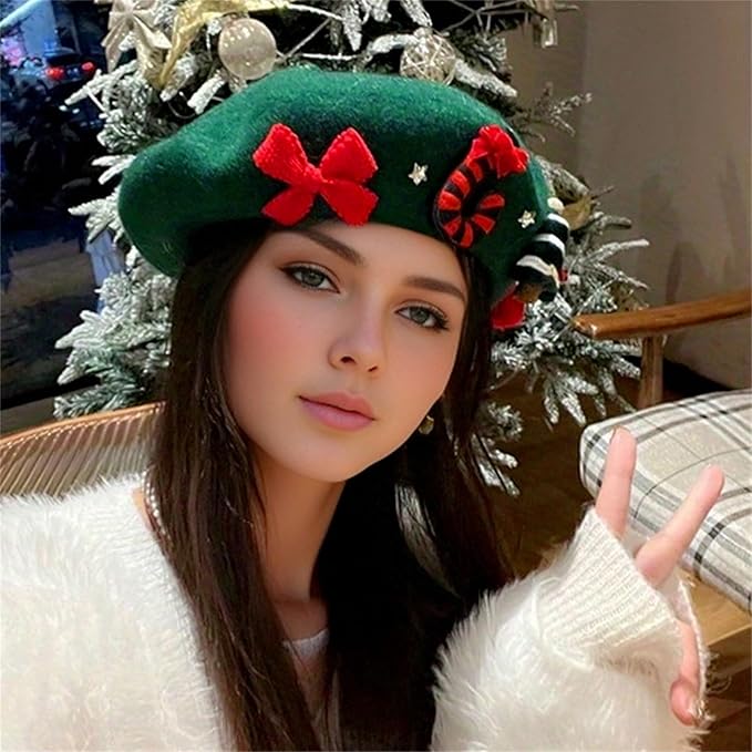 🎅🎅Cute Christmas Element Beret