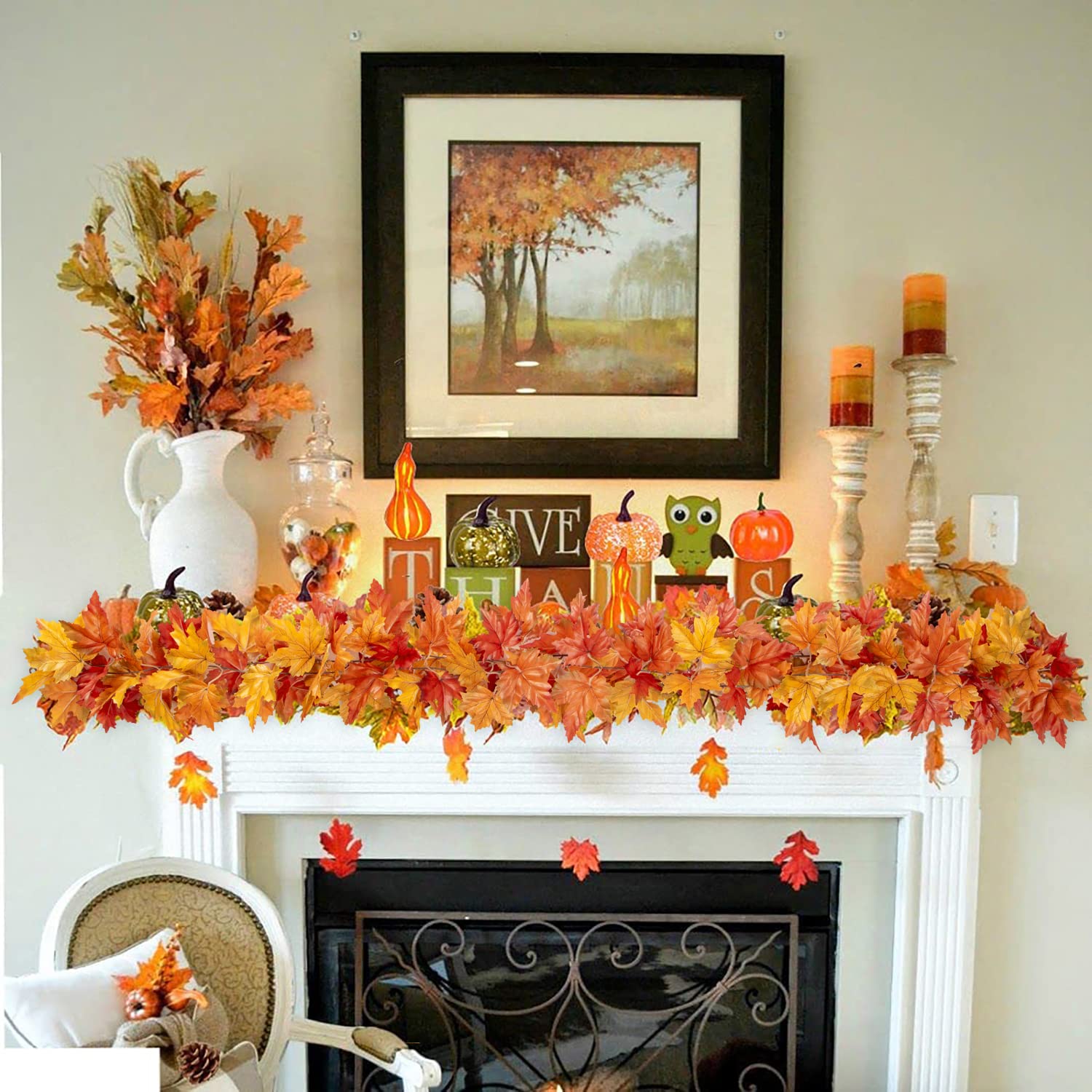 🔥ON SALE - 50% OFF🔥 2 Pack Fall Maple Leaf Garland