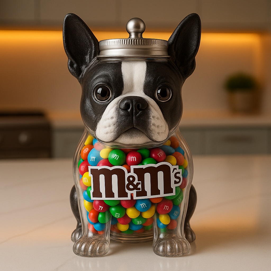 Boston Terrier Candy Jar
