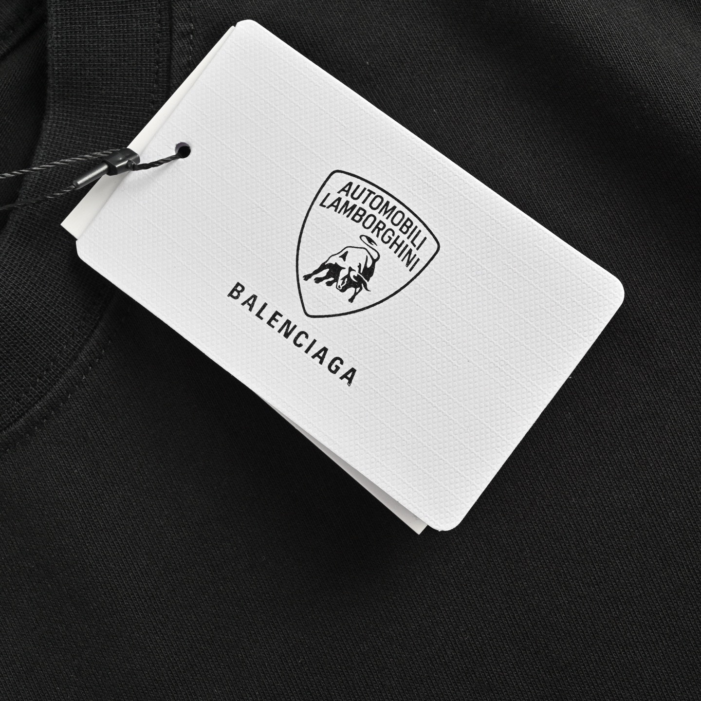 Balenciaga 25ss Lamborghini co-branded embroidered short sleeve