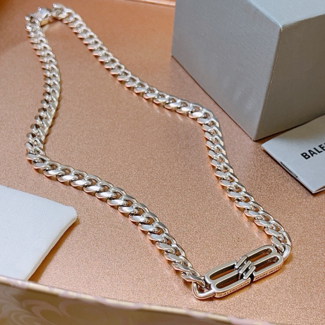 Balenciaga Flat Chain Necklace