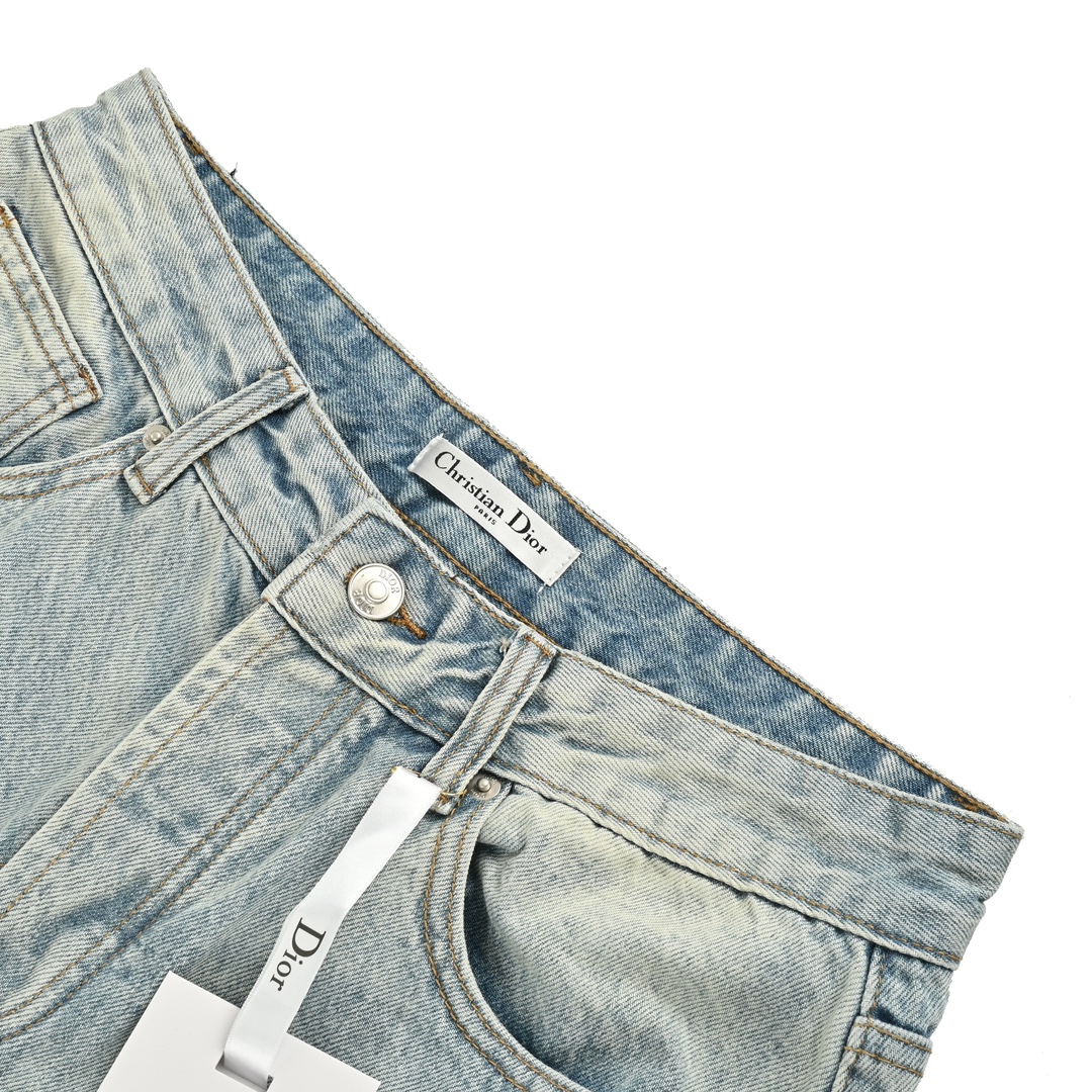 Dior pocket split jeans