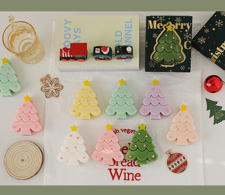 Christmas Aromatherapy candle wholesale Christmas tree decoration senior hand gift small gift Candle fragrance candle