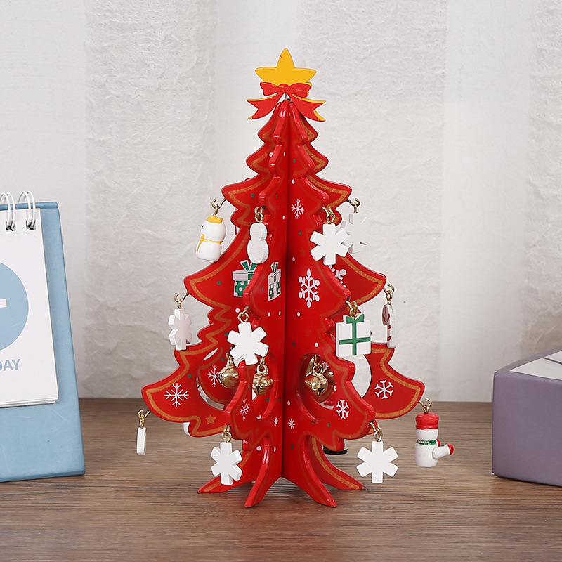 🌲🌲DIY 3D Mini Wooden Christmas Tree Decoration
