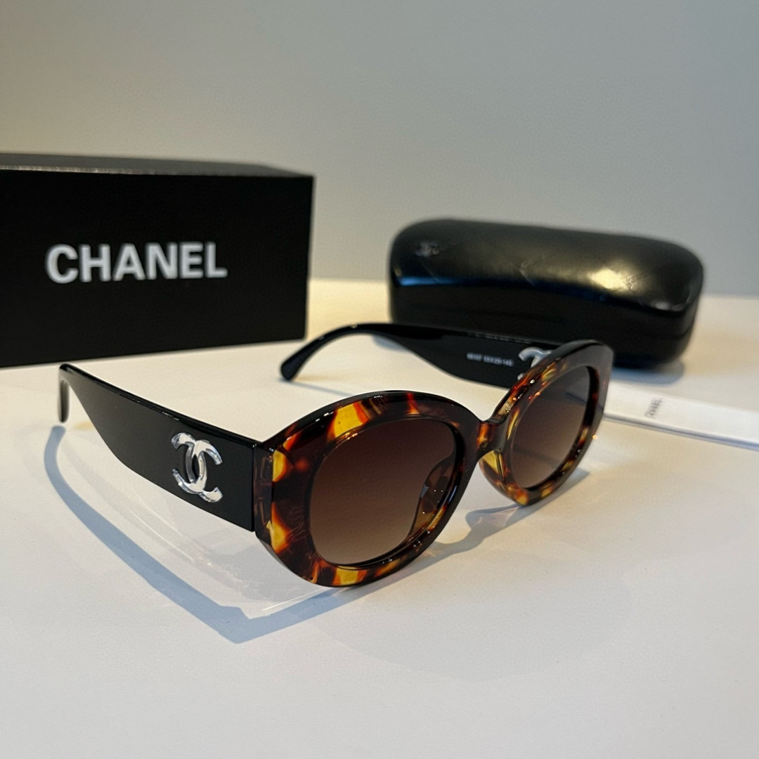 Chanel round frame sunglasses