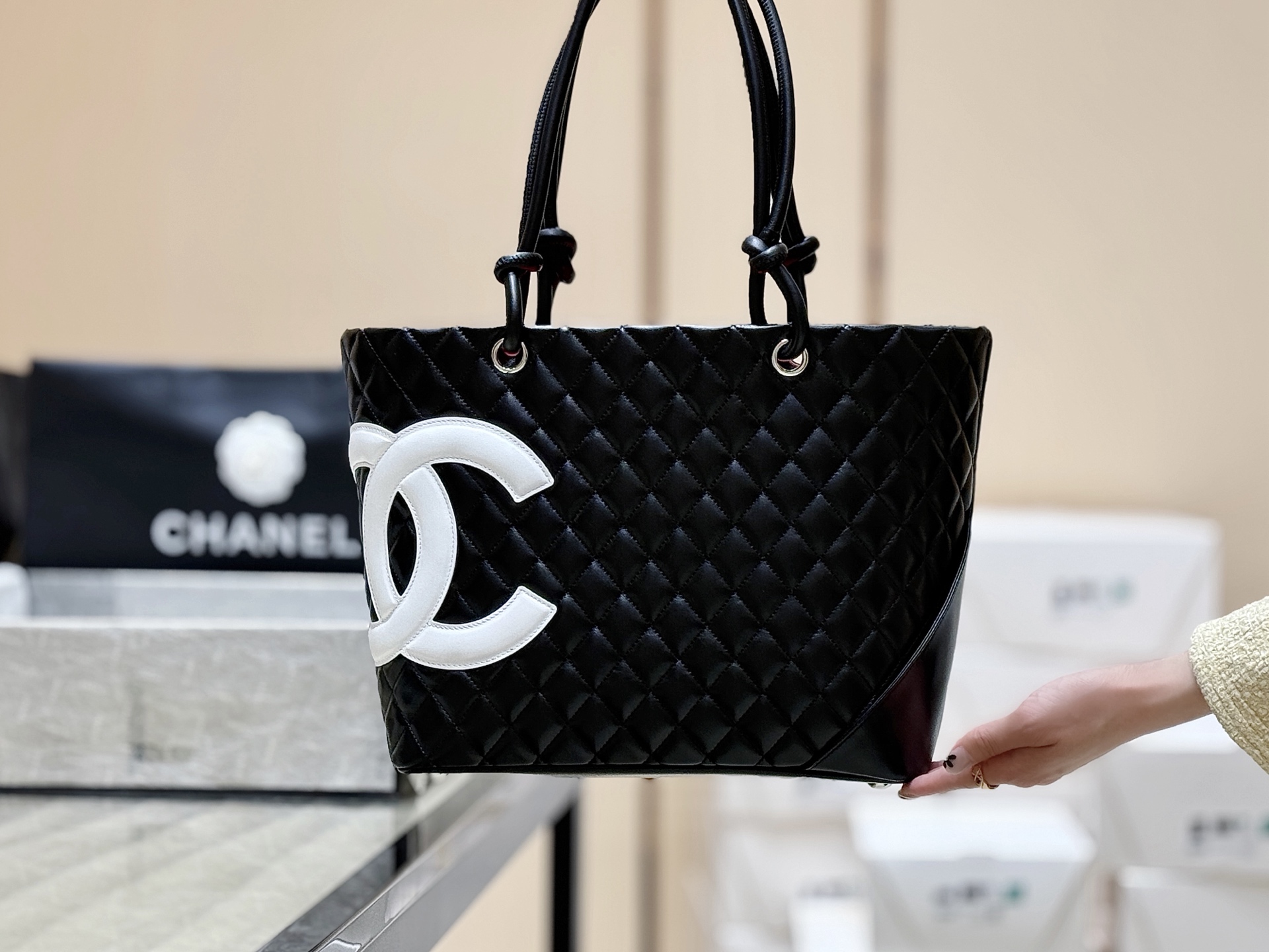 Chanel used Cambon tote A29795 00158