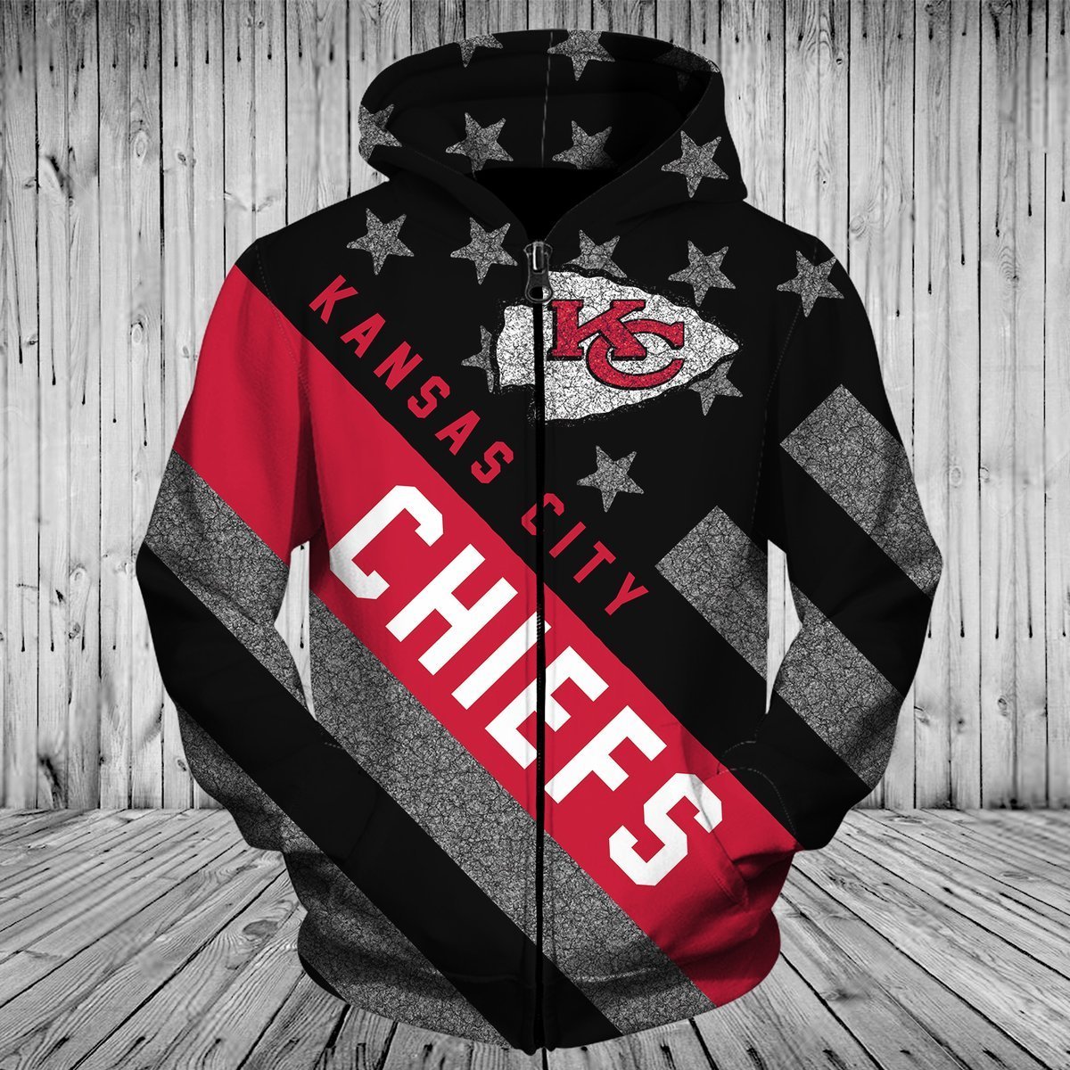 CHIEFS HOODIE 3D FLAG1