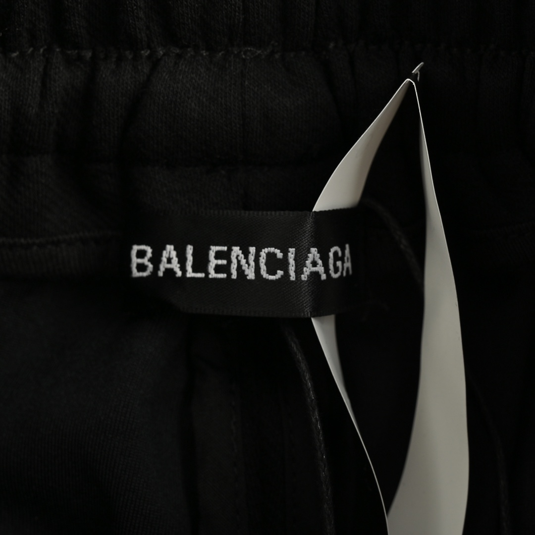 Balenciaga 24Fw Double B Embroidered Wide Leg Pants