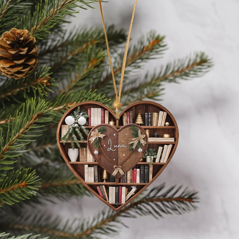 Personalized Christmaas Book Ornament