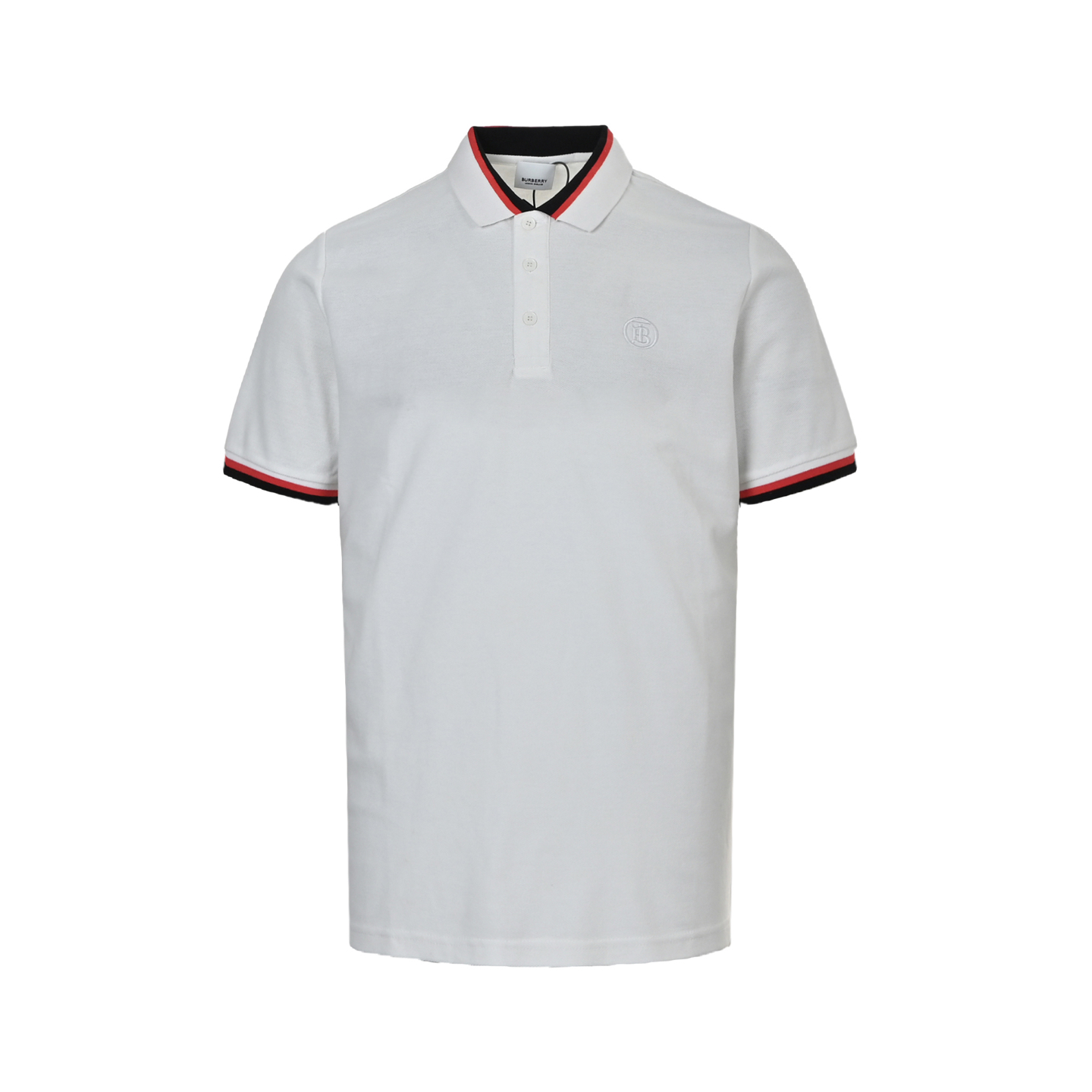 Burberry classic black and red striped Polo short sleeve