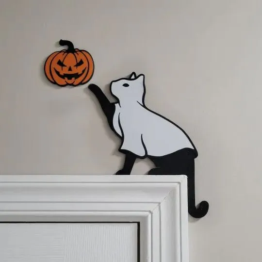 👻Ghost Cat Door Corner Topper🎃
