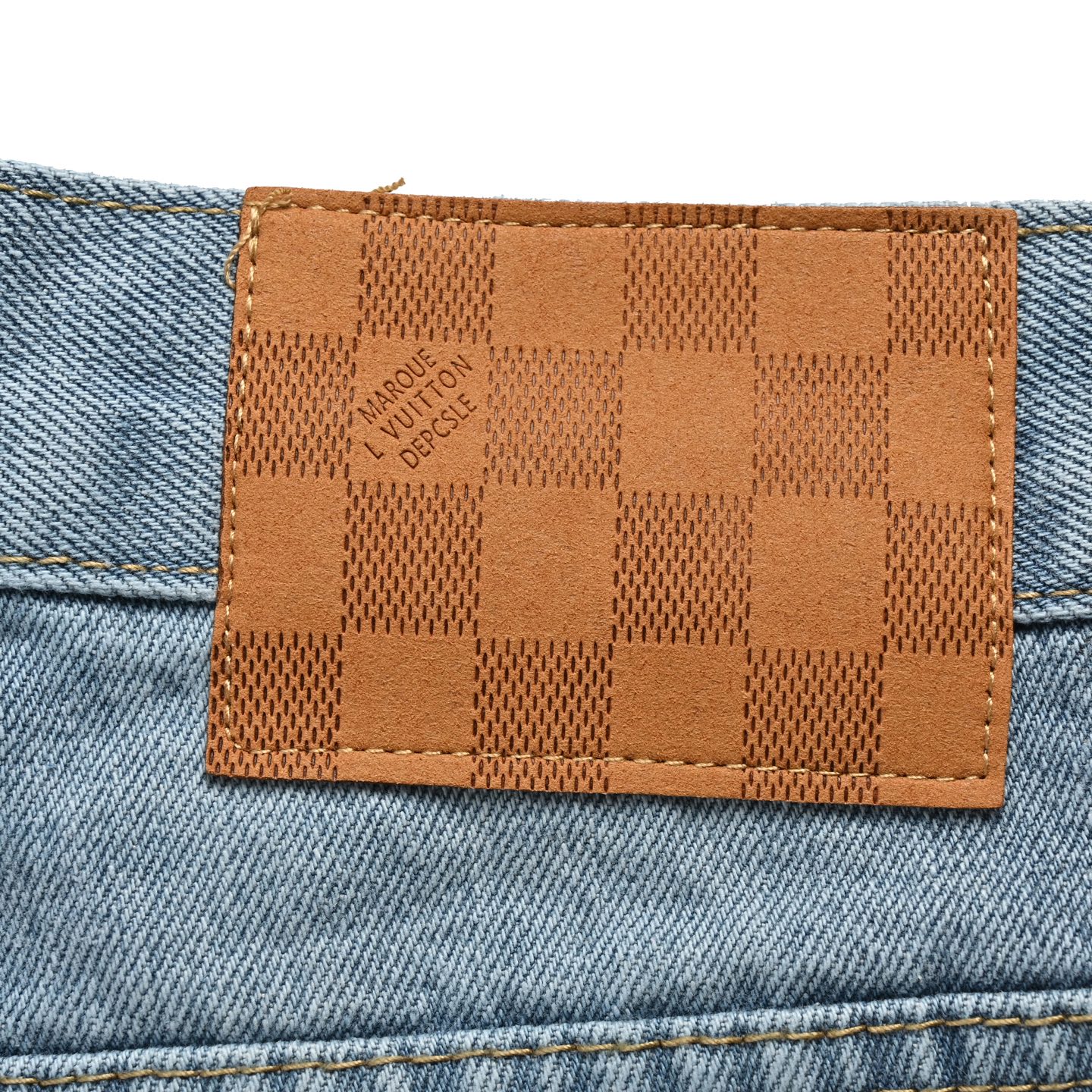 Louis Vuitton 25ss embroidered pocket denim shorts