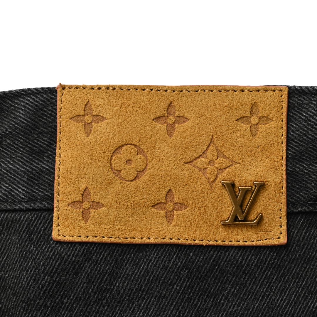 Louis Vuitton 24Fw gradient panel denim trousers
